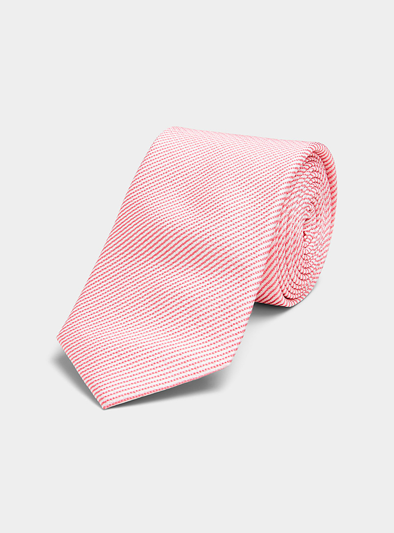 Blick: La cravate rayure pastel Rose pour homme