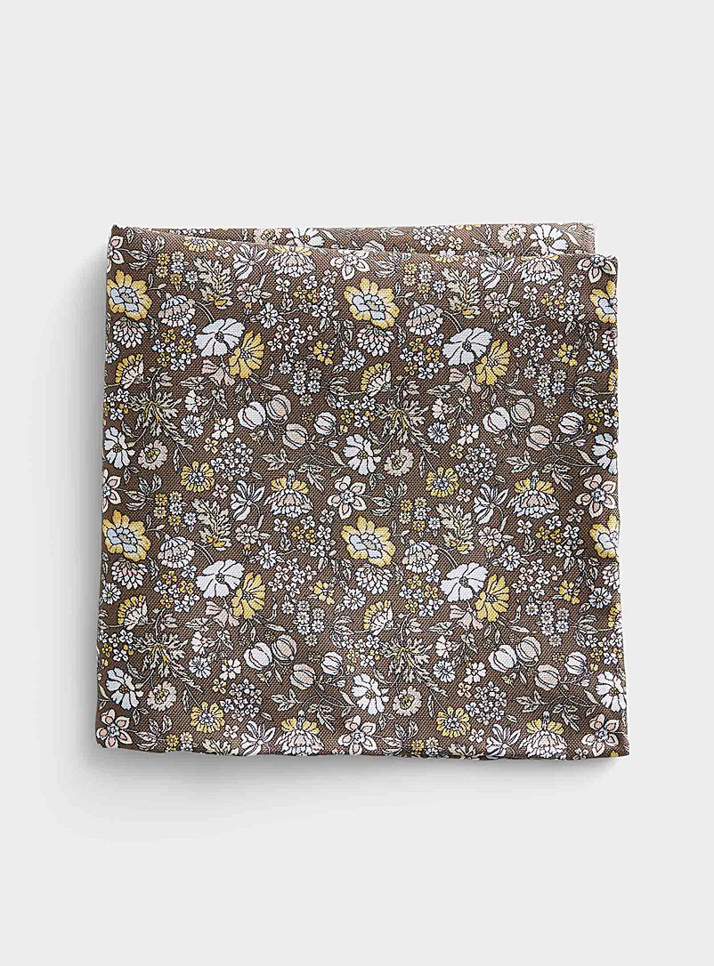 Blick: Le foulard pochette tapisserie florale Vert foncé-mousse-olive pour homme