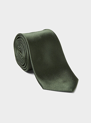 Satiny colourful tie