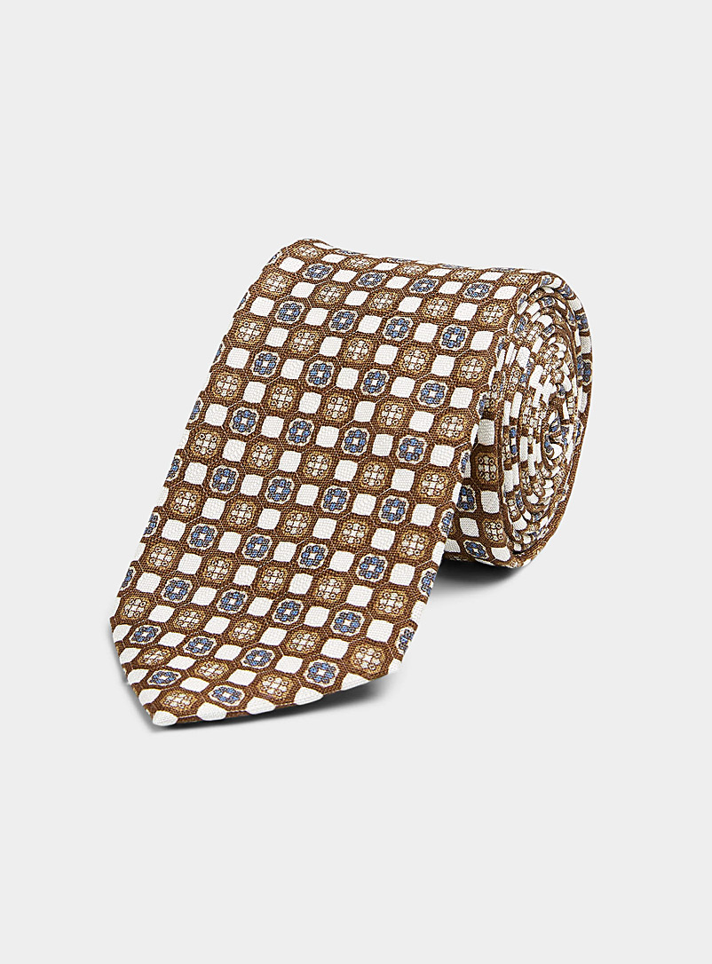 Blick Fawn Retro mosaic tie for men