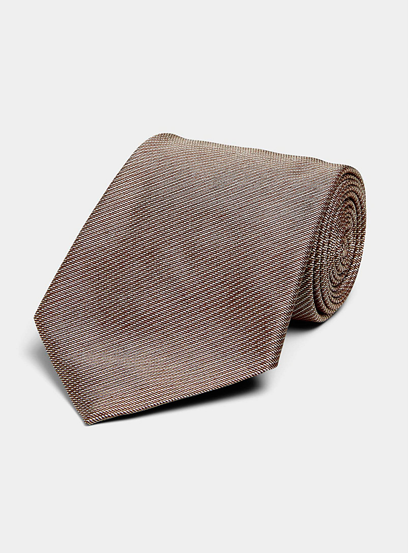 Blick Brown Wide optical mini-stripe tie for men