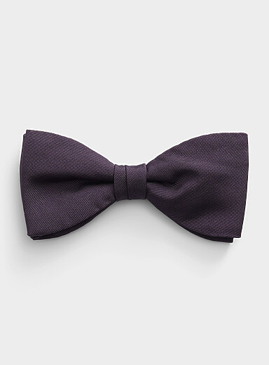 Blick Burgundy Satiny twill bow tie for men