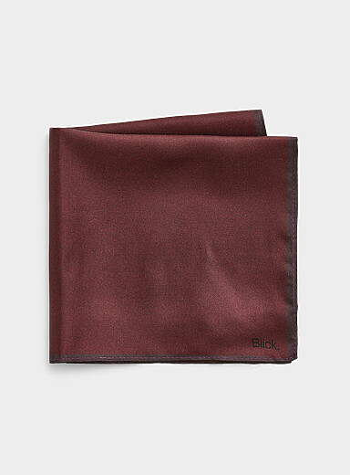 La pochette pure soie unie avec bordure