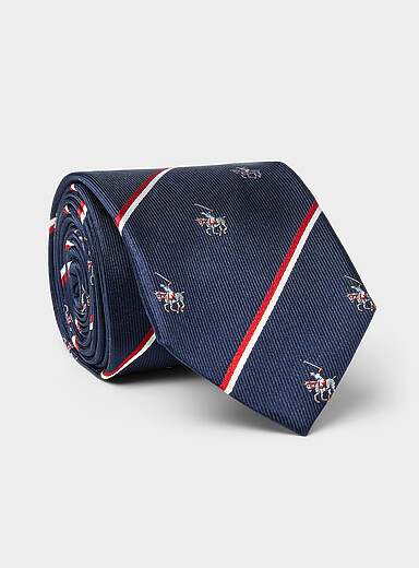 Polo player tie