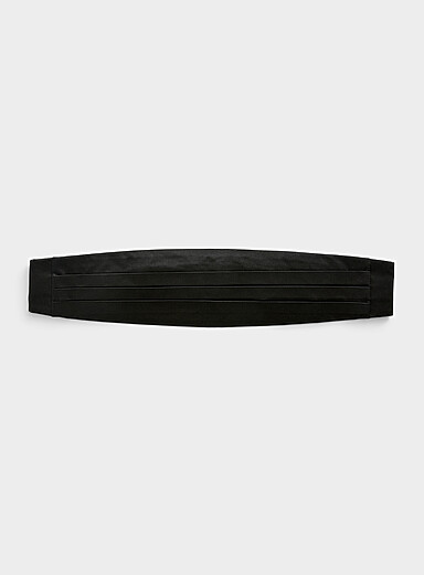 La ceinture de smoking noire