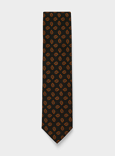 Floral paisley tie