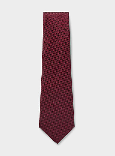 Micro-check wide tie