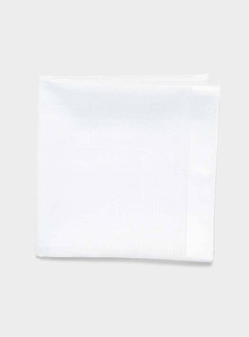 Satiny stripe pocket square product image (primary)
