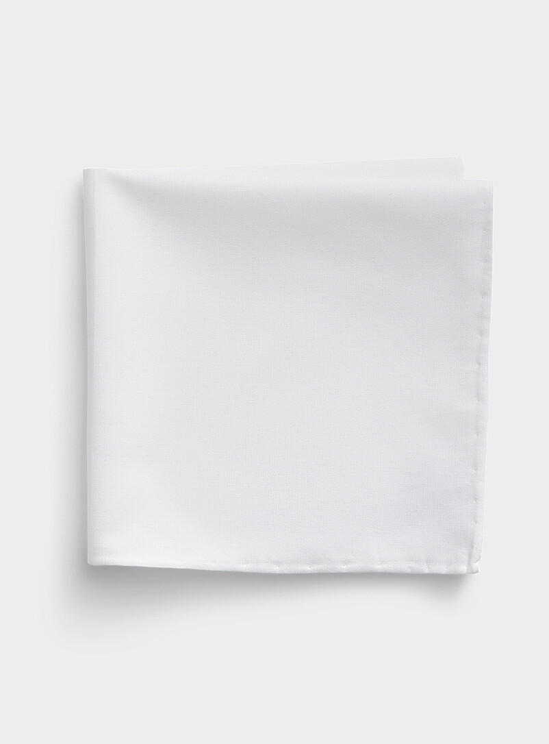 Pure cotton solid pocket square product image (primary)