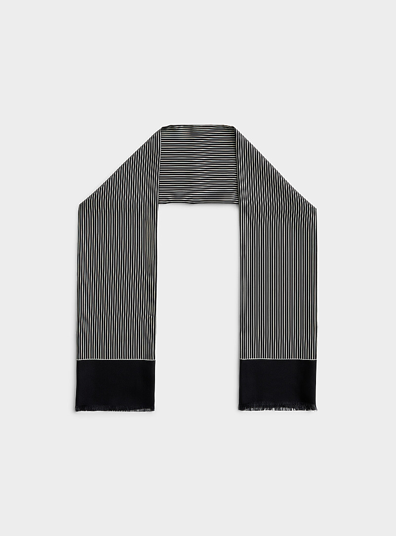 Twin-stripe lightweight scarf product image (primary)