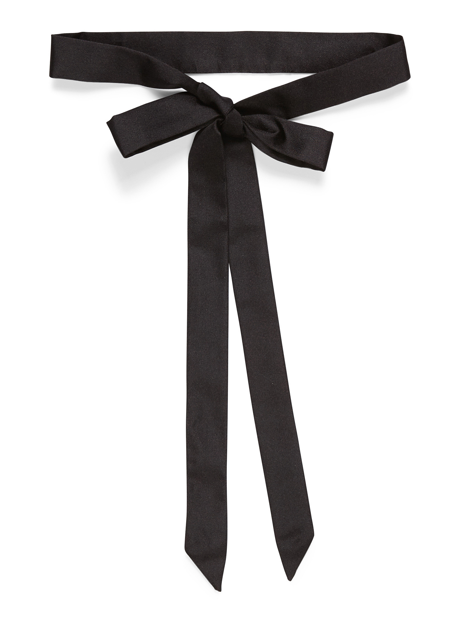 Blick - Men's Monochrome pure silk ribbon tie