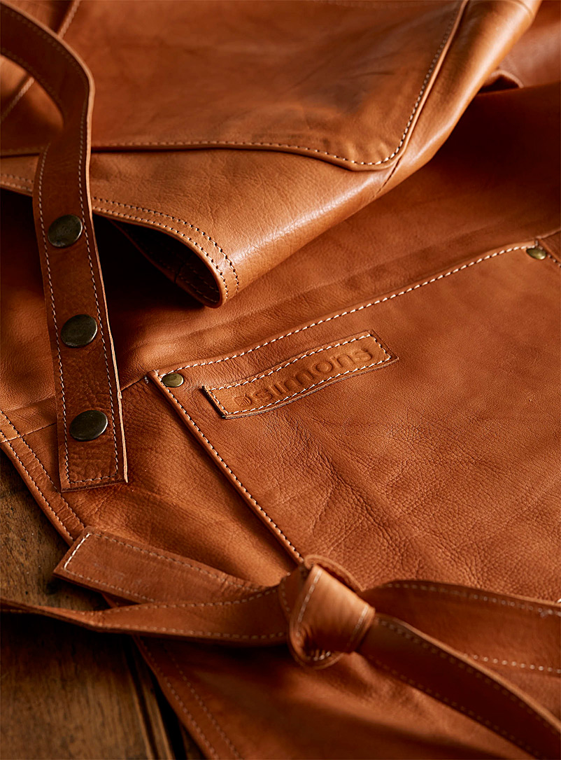 Simons Maison Fawn Genuine leather apron