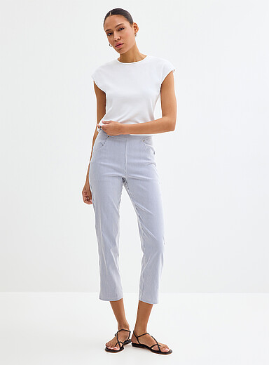 Seersucker striped legging