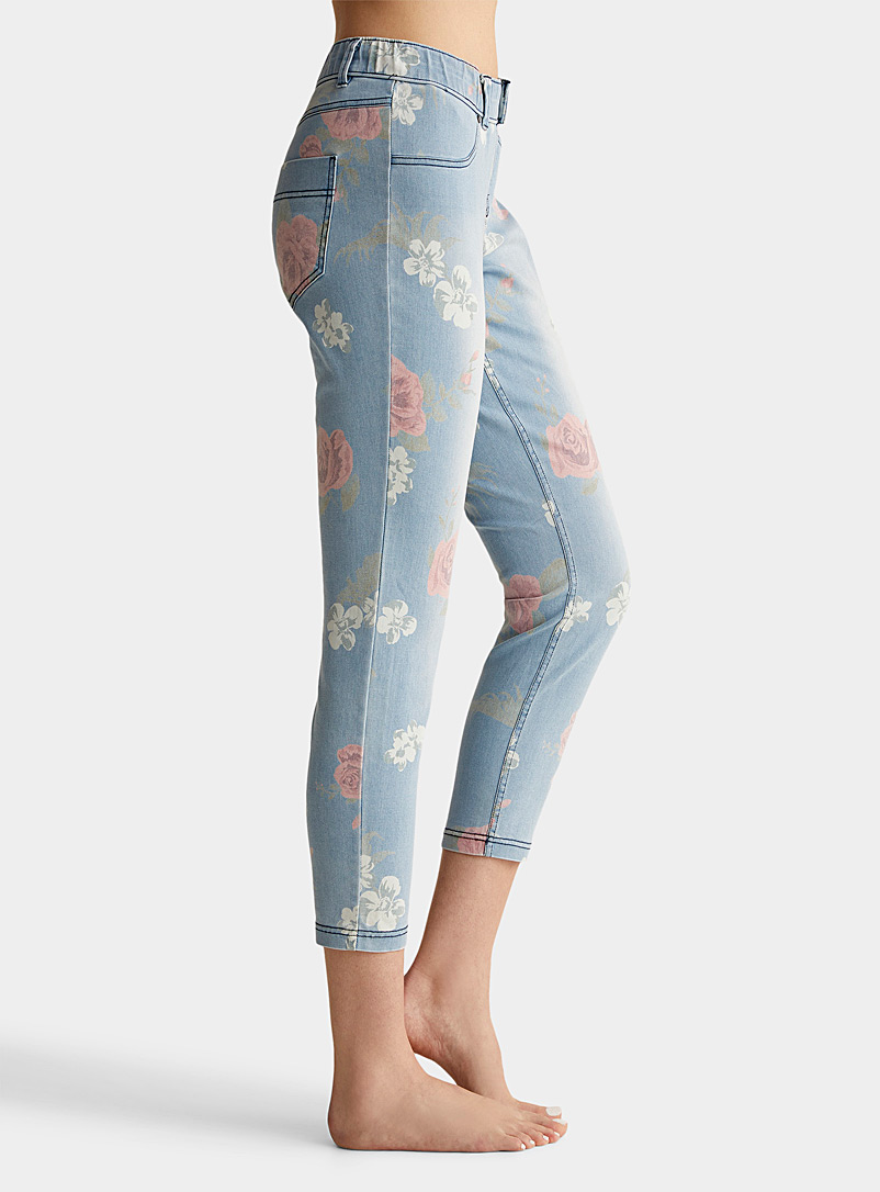 Stretch Cotton Embroidered Legging