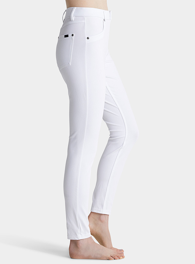 Hue White High-rise essential jegging for women