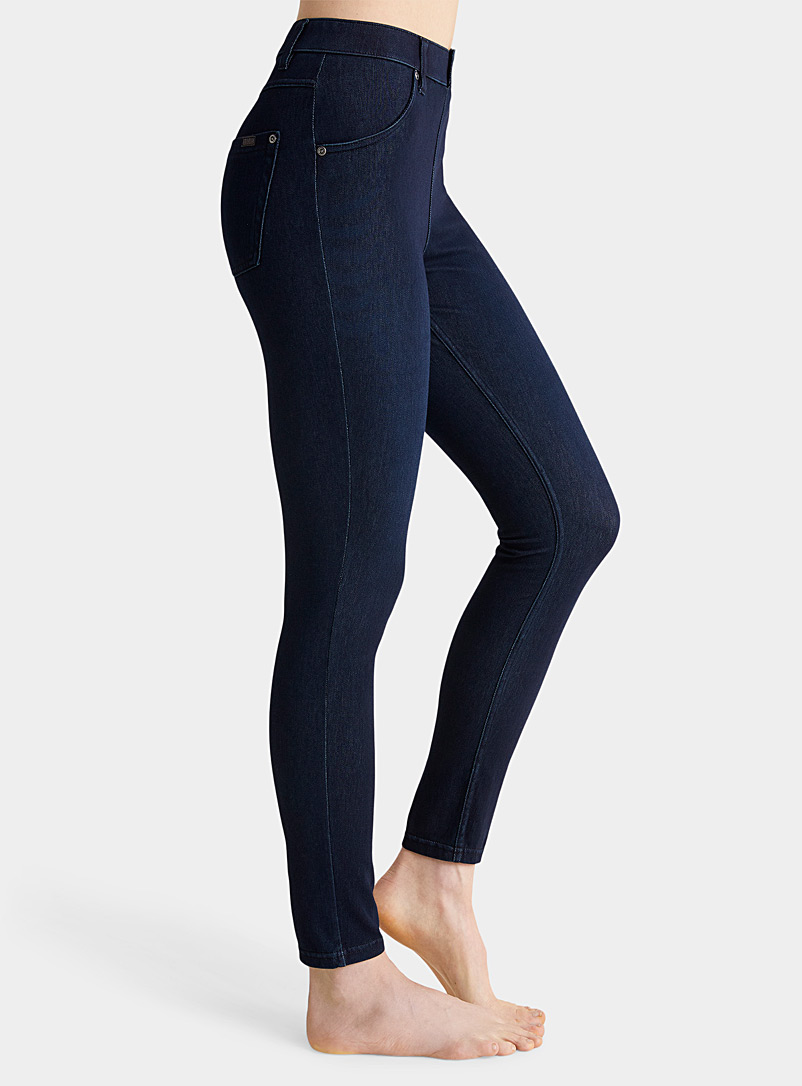 Hue Navy/Midnight Blue High-rise essential jegging for women