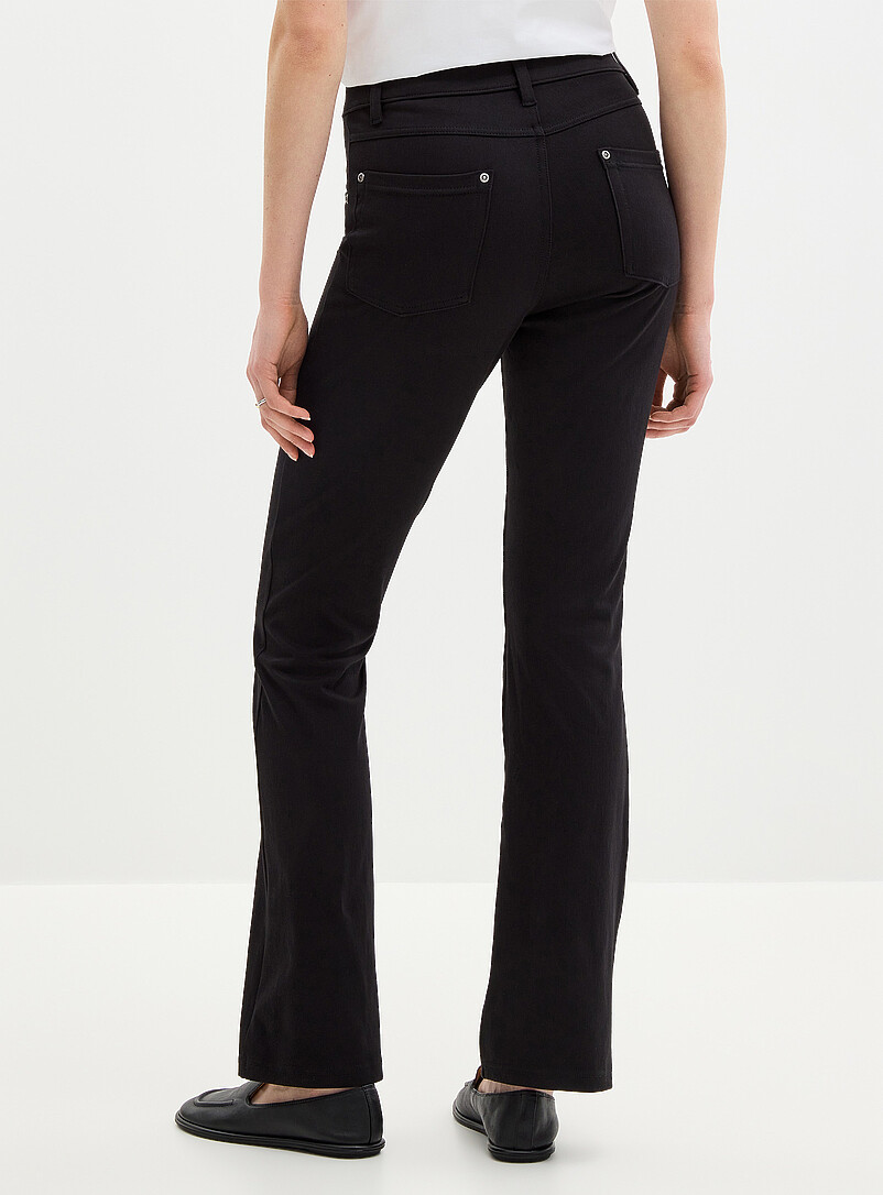 Hue: Le jegging semi-&eacute;vas&eacute; Bleu marine - Bleu nuit pour femme