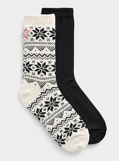 Chaussettes Sublimation Flocons Givrés - Taille 6-13 - Neuf Avec étiquettes