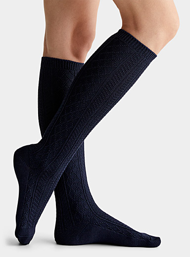 Ribbed merino wool-blend leg warmers, Mondor