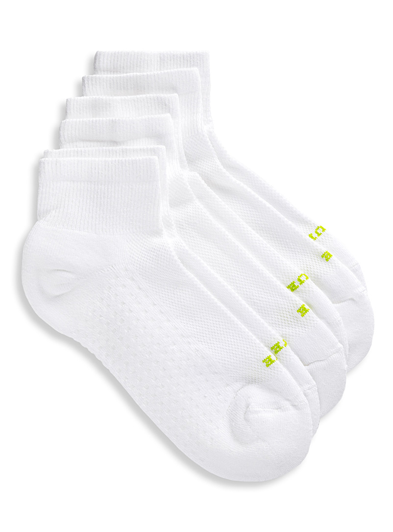 Hue White Hue Air ankle socks Set of 3 for women