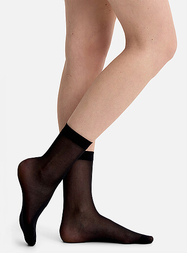 La chaussette diaphane unie