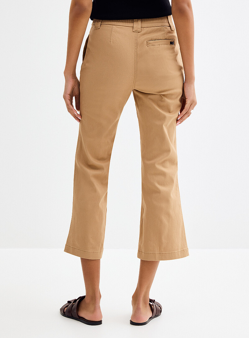 Hue: Le legging chino &eacute;vas&eacute; &eacute;court&eacute; Miel - Chameau pour femme