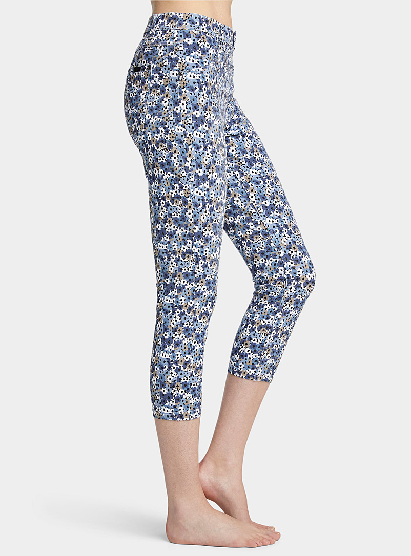 Floral high-rise capri jegging | Hue 