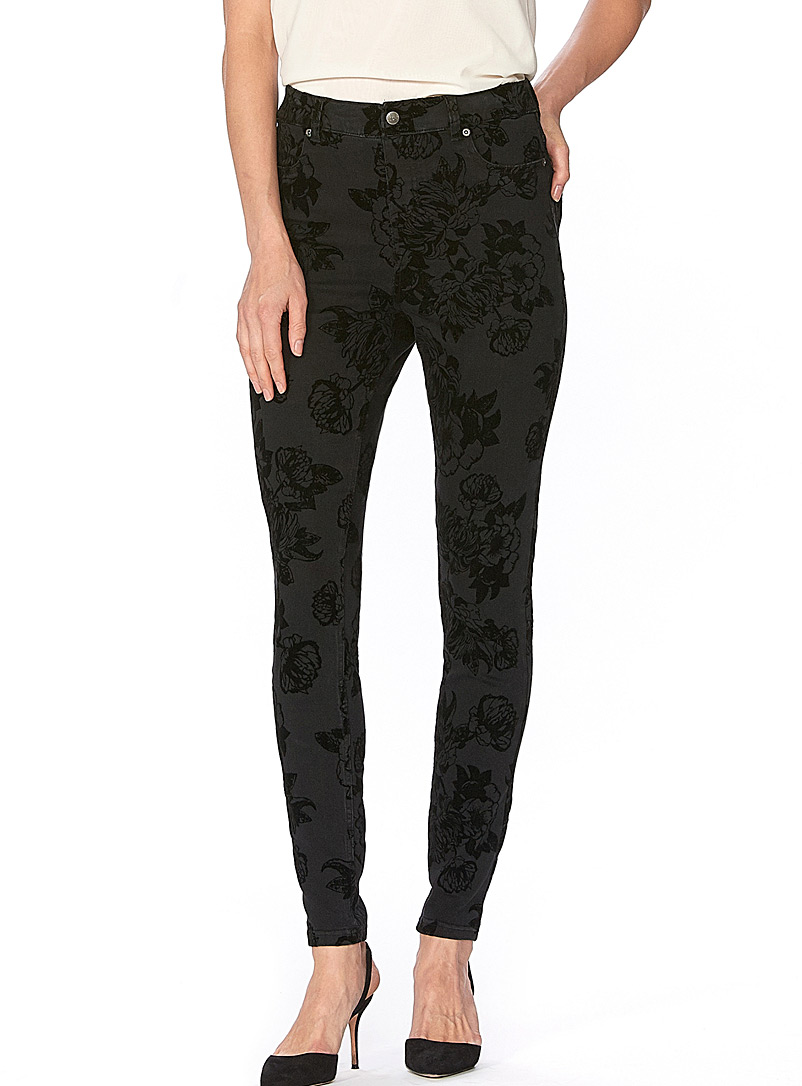 Flocked floral jegging | Hue | Shop 