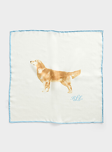 Golden Retriever pure silk scarf
