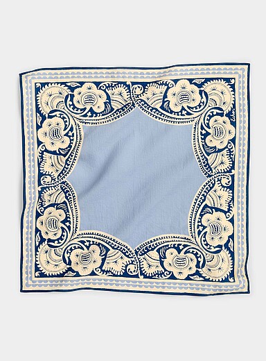 Bandana-pattern lightweight 100% cotton scarf