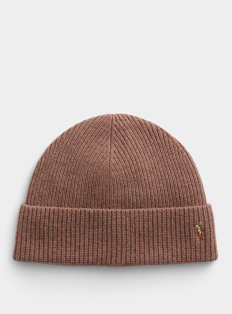 Polo Ralph Lauren Brown Rib-knit logo tuque for men