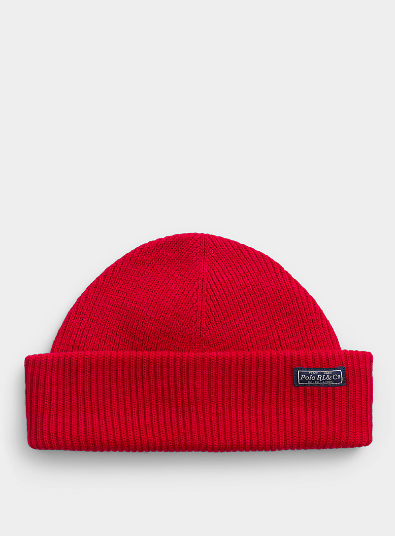 Polo Ralph Lauren Red Trawler cropped tuque for men