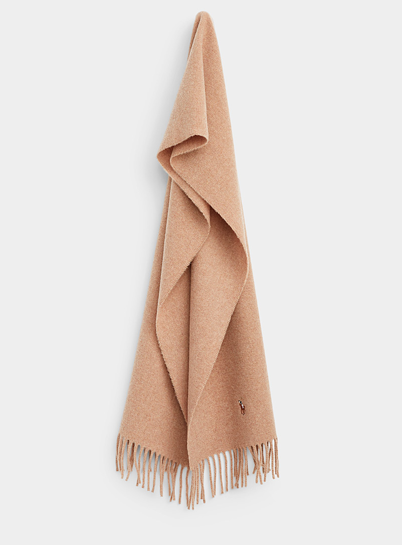Polo Ralph Lauren: L'écharpe signature pure laine Beige pour homme