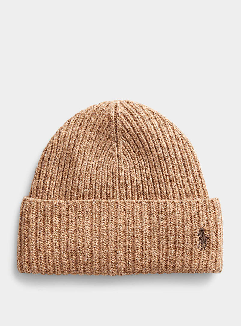 Polo Ralph Lauren Fawn Heathered Polo logo tuque for men