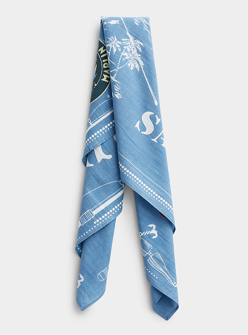 Polo Ralph Lauren: Le foulard ourson pêcheur Bleu à motif  pour homme