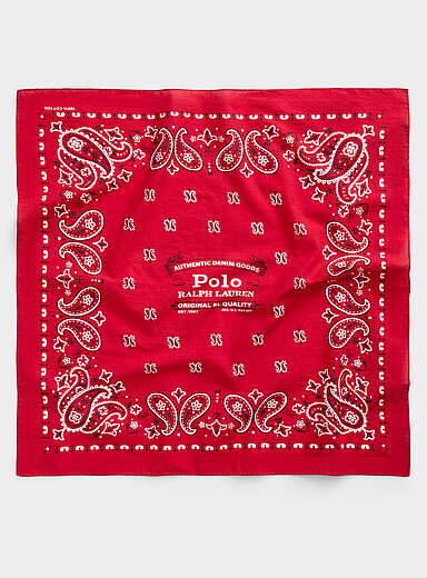 Red paisley bandana