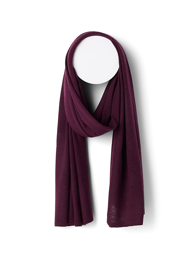 Echo Design Ruby Red Lightweight silky knit scarf for women