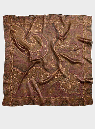 Paisley 100% silk scarf