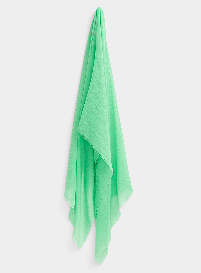 Echo Design Bottle Green Lightweight recycled polyester scarf for women