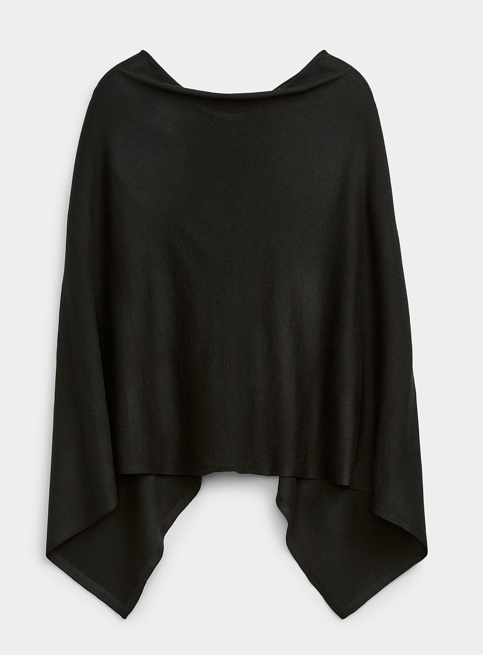 Echo Design Recycled Polyester Poncho In Black