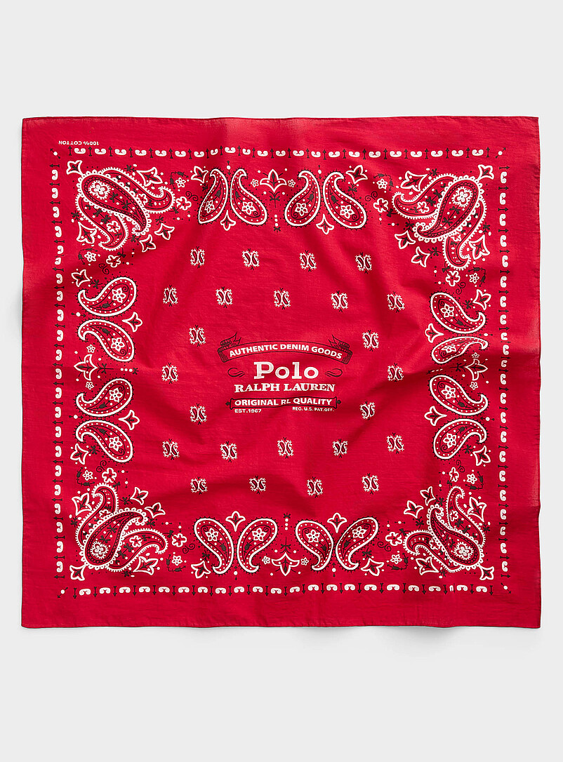Red paisley bandana product image (primary)