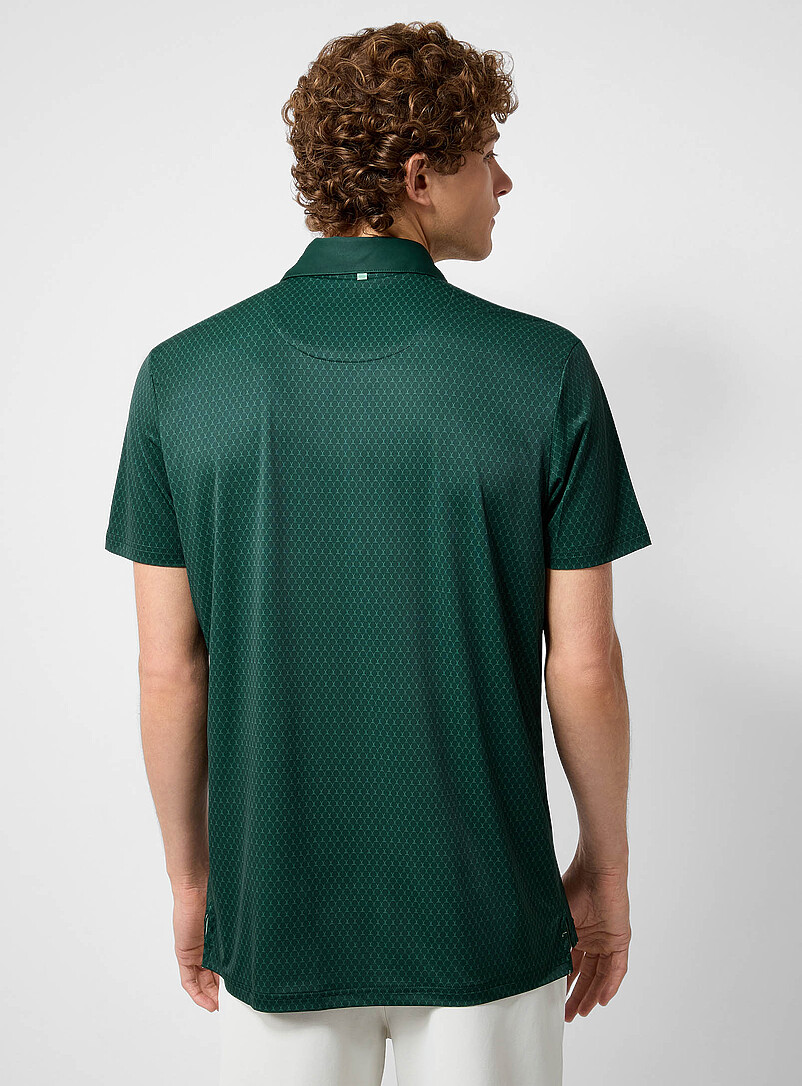 Silky mini-pattern golf polo | Report Collection | Men's Golf