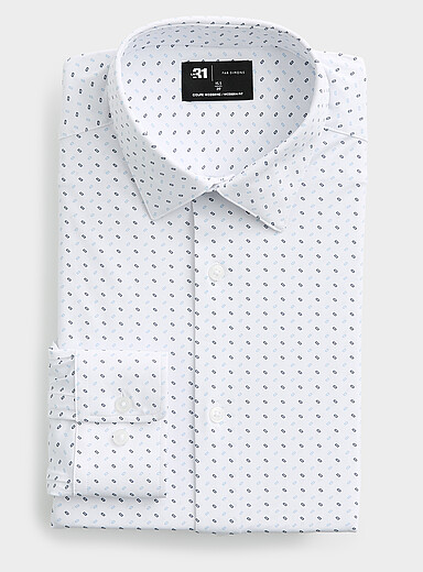 La chemise rectangles bicolores <b>Coupe moderne</b>