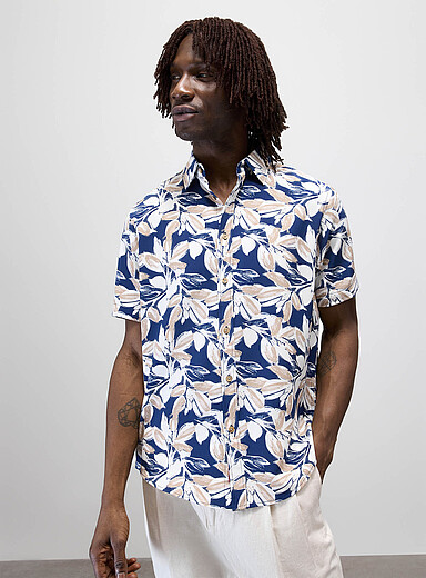 Abstract foliage shirt <b>Regular fit</b>