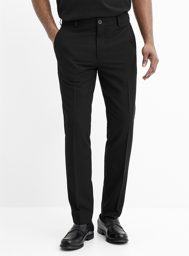 Solid comfort-waist pant product image 2