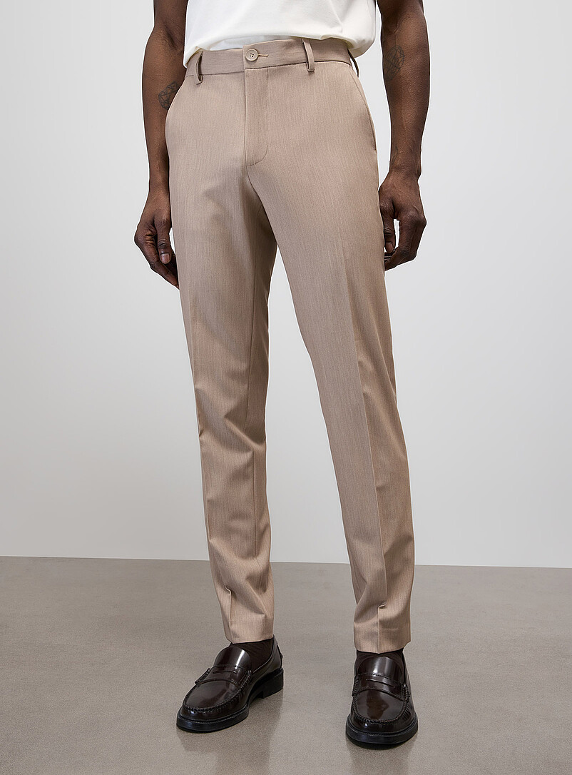 Solid comfort-waist pant product image 2