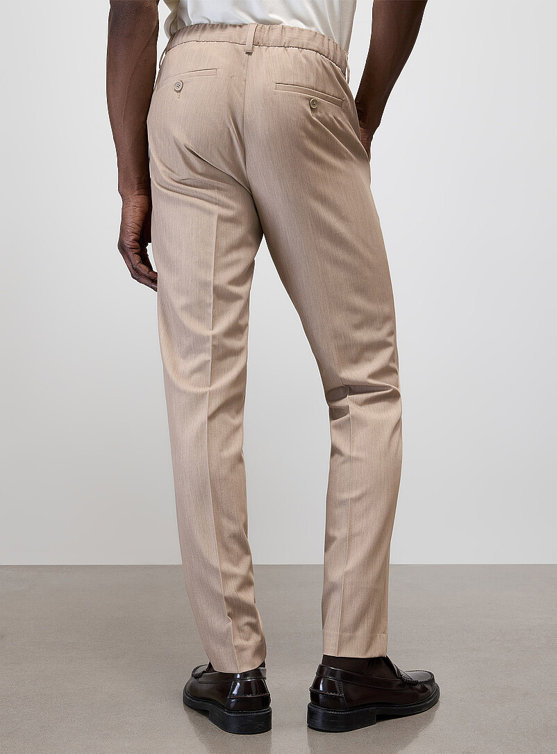 Solid comfort-waist pant product image 3