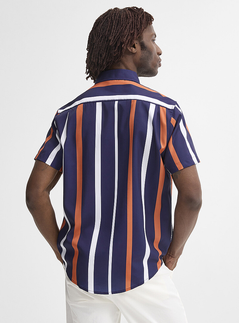 Tricolour vertical stripe soft shirt Regular fit product image 2