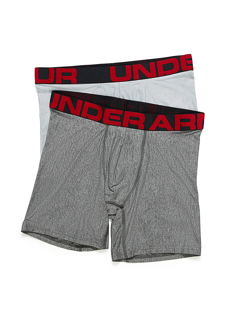 Under Armour Charcoal Technical micro-knit boxer brief 2-pack for men