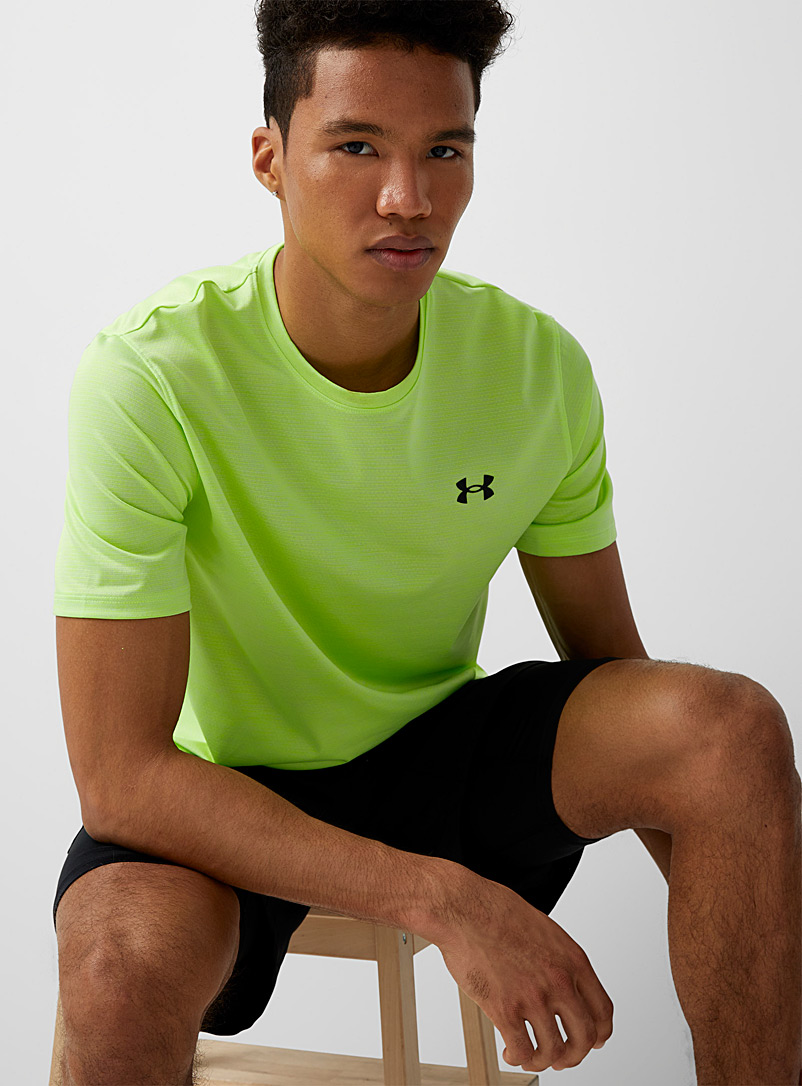 Under Armour Lime Green Training Vent breathable tee for men
